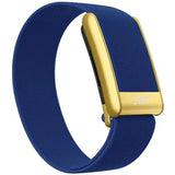 Whoop HydroFit Strap in Blue Lagoon, gold buckle